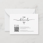 QR-Code-UAWG für die schwarz-weiß-einfarbige Wavy  Mitteilungskarte (Rückseite)