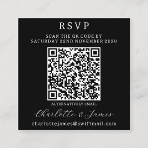 QR-Code UAWG für schwarzes und weißes Foto Begleitkarte