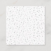 QR-Code UAWG Graue Grenze und Silberkonfetti Begleitkarte (Rückseite)