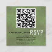 QR-Code UAWG grüne Hochzeitsszenario Begleitkarte (Vorderseite)