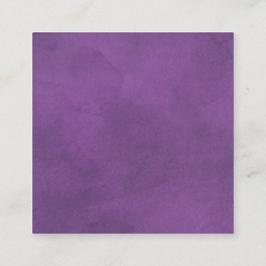 QR-Code UAWG lila Grenze und Herz Hochzeit Begleitkarte (Rückseite)