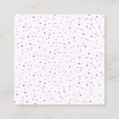 QR-Code UAWG lila Grenze und Konfetti Begleitkarte (Rückseite)