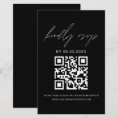 QR Code UAWG Minimalistisch Wedding Website (Vorne/Hinten)