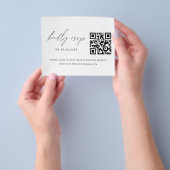 QR Code UAWG Minimalistisch Wedding Website Flyer (Gruppe)