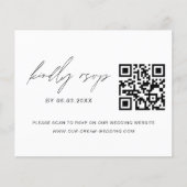QR Code UAWG Minimalistisch Wedding Website Flyer (Vorne)