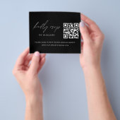 QR Code UAWG Minimalistisch Wedding Website Flyer (Gruppe)