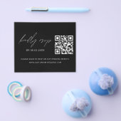 QR Code UAWG Minimalistisch Wedding Website Flyer (Einzeln)