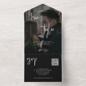 QR-Code uAwg Moderne Hochzeit All In One Einladung (Innen Boden)