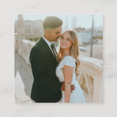 QR-Code UAWG Moderne Hochzeitstifte Begleitkarte (Rückseite)