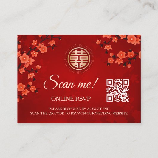 QR-Code-UAWG online für Hochzeiten Begleitkarte (Vorderseite)