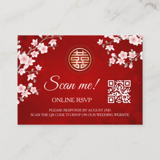 QR-Code-UAWG online für Hochzeiten Begleitkarte (Vorderseite)