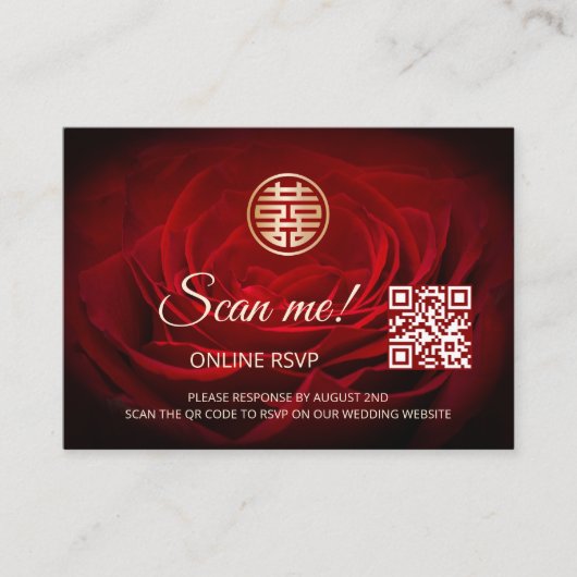 QR-Code-UAWG online für Hochzeiten Begleitkarte (Vorderseite)