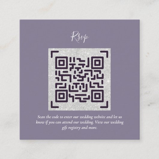 QR CODE UAWG Wedding Details Unterkunft Geschenke Begleitkarte (Vorderseite)