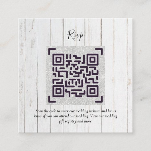 QR CODE UAWG Wedding Details Unterkunft Geschenke Begleitkarte (Vorderseite)