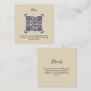 QR CODE UAWG Wedding Details Unterkunft Geschenke Begleitkarte