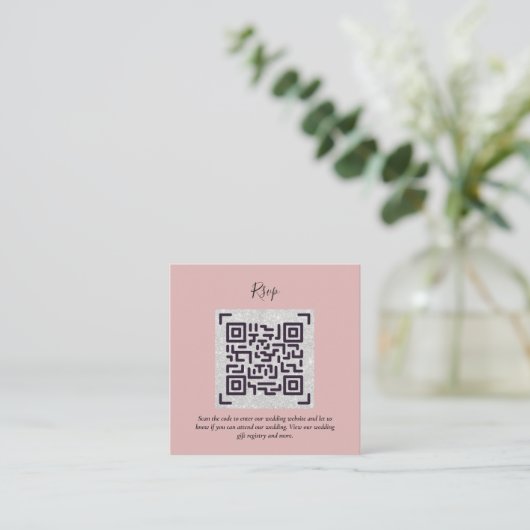 QR CODE UAWG Wedding Details Unterkunft Geschenke Begleitkarte (Stehend Vorderseite)