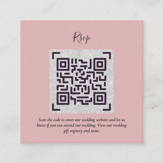 QR CODE UAWG Wedding Details Unterkunft Geschenke Begleitkarte (Vorderseite)