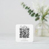 QR Code UAWG Wedding RSVP Cards Begleitkarte (Stehend Vorderseite)