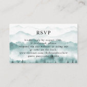 QR Code UAWG Wedding Rustic Mountain Pine Begleitkarte (Vorderseite)