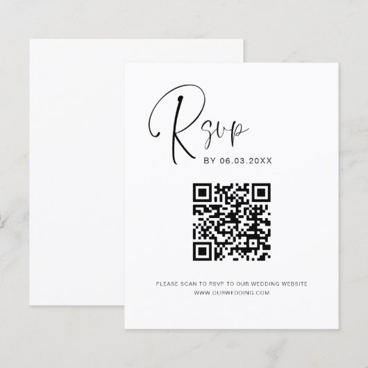 QR Code UAWG Wedding Website (Vorne/Hinten)