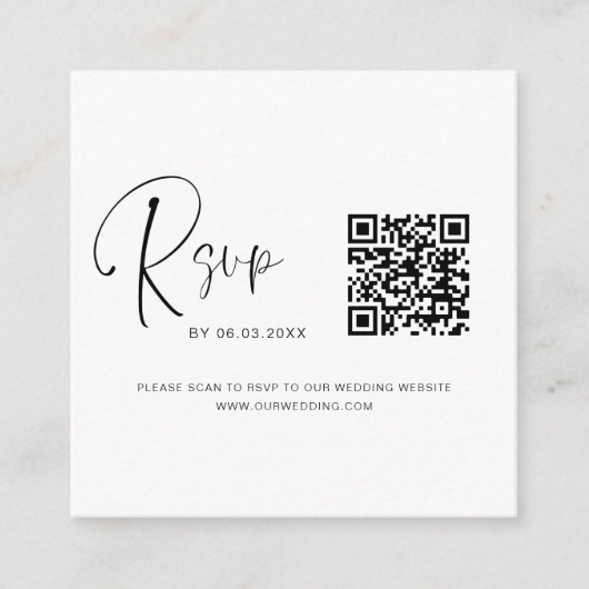 QR Code UAWG Wedding Website Begleitkarte (Vorderseite)