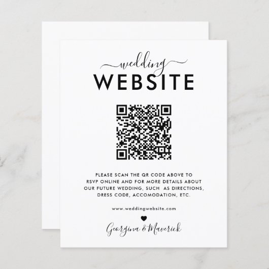 QR Code UAWG Wedding Website Details (Vorne/Hinten)