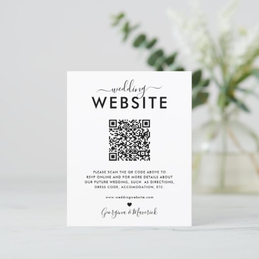 QR Code UAWG Wedding Website Details (Stehend Vorderseite)