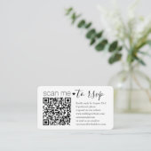 QR Code UAWG Wedding Website Einfaches Foto Respon Begleitkarte (Stehend Vorderseite)