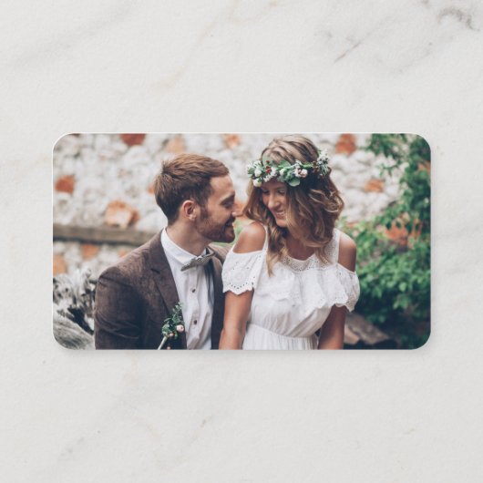 QR Code UAWG Wedding Website Einfaches Foto Respon Begleitkarte (Rückseite)