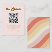QR Code UAWG Wedding Website Enclosure Card Visitenkarte (Vorne/Hinten)