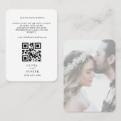 QR Code UAWG Wedding Website Enclosure Card Visitenkarte (Vorne/Hinten)
