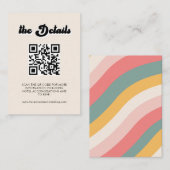QR Code UAWG Wedding Website Enclosure Card Visitenkarte (Vorne/Hinten)