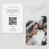 QR Code UAWG Wedding Website Enclosure Card Visitenkarte (Vorne/Hinten)