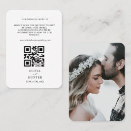 QR Code UAWG Wedding Website Enclosure Card Visitenkarte