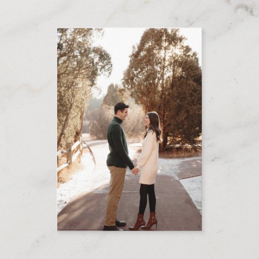 QR Code UAWG Wedding Website Enclosure Card Visitenkarte (Rückseite)