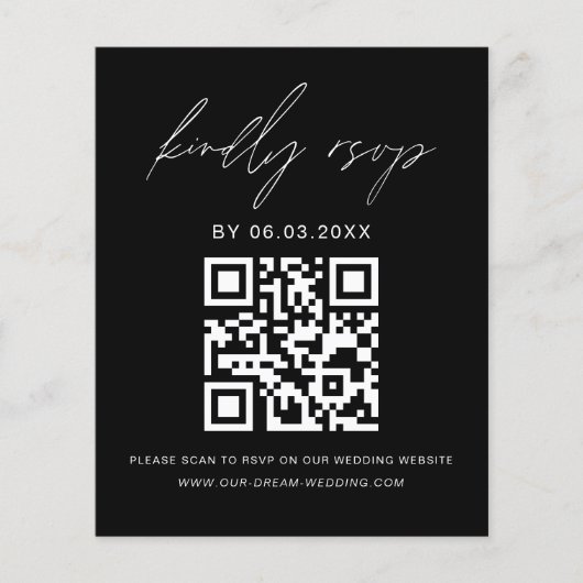 QR Code UAWG Wedding Website Flyer (Vorne)