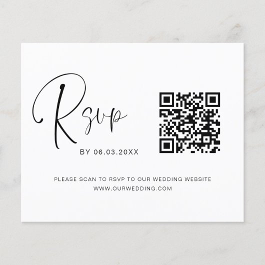 QR Code UAWG Wedding Website Flyer (Vorne)