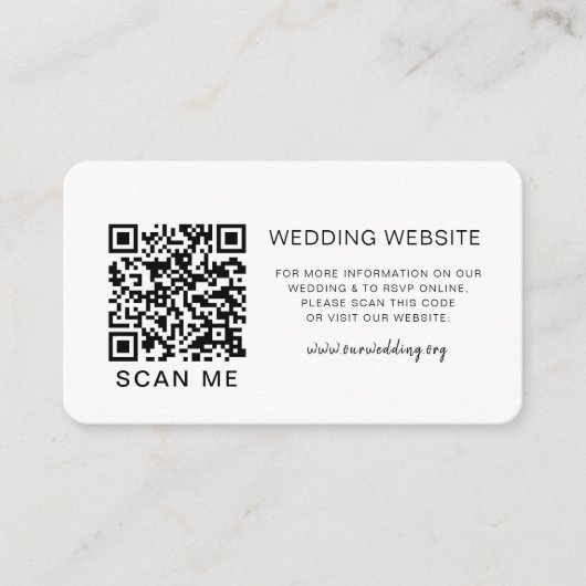 QR-Code UAWG Wedding Website-Foto Begleitkarte (Vorderseite)