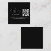 QR Code UAWG Wedding Website Minimalistisch Begleitkarte (Vorne/Hinten)