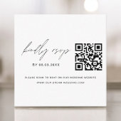 QR Code UAWG Wedding Website Minimalistisch Begleitkarte