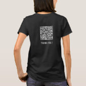 QR-Code Überprüfen Sie Ihre Informationen Personal T-Shirt (Rückseite)