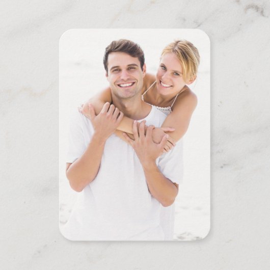 QR-Code-Umschließungskarte für Beach Wedding Begleitkarte (Rückseite)