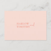 QR-Code-Umschließungskarte für Hochzeitsrösche Begleitkarte (Rückseite)