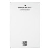 QR-Code und Beispiel für eine benutzerdefinierte T Mini Klemmbrett (Rückseite)