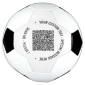 QR-Code und Beispiel für einen benutzerdefinierten Fußball (Gedreht)