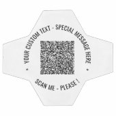 QR-Code und Beispiel für einen benutzerdefinierten Fußball (Flach)