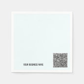 QR-Code und benutzerdefinierte Text-Napkins - Farb Serviette (Vorderseite)