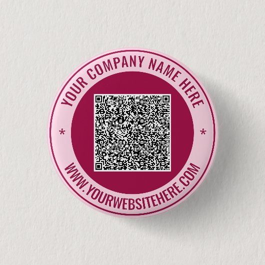 QR-Code und benutzerdefinierte Textschaltflächen F Button (Vorderseite)