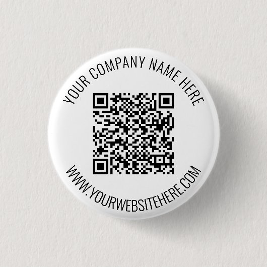 QR-Code und benutzerdefinierte Textschaltflächen F Button (Vorderseite)