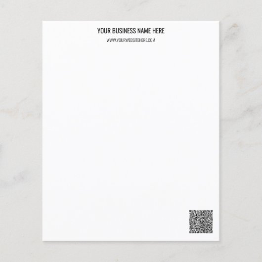 QR-Code und benutzerdefinierte Textstationierung (Vorderseite)